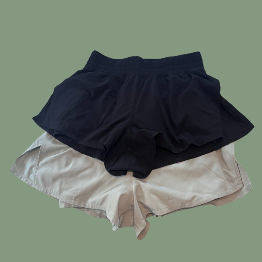 90 Degrees High Waisted Workout Shorts